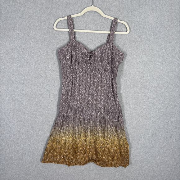 Anthropologie Eloise Dress Small Ombre Smocked Milkmaid Festival Boho Western - Picture 1 of 16